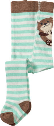 Strumpfhose mit Otter-Motiv, blau, Gr. 86/90, 1 St