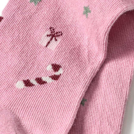 Strumpfhose mit Weihnachts-Muster, pink, Gr. 86/92, 1 St