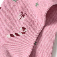 Strumpfhose mit Weihnachts-Muster, pink, Gr. 86/92, 1 St