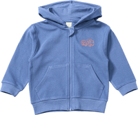 Sweatjacke mit Ripp-Struktur & Truck-Stickerei, blau, Gr. 110, 1 St
