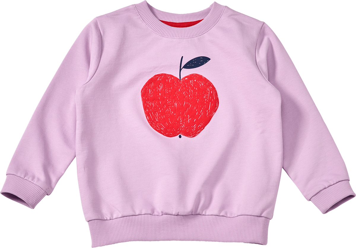ALANA Sweatshirt mit Apfel-Motiv, lila, Gr. 98, 1 St