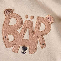 Sweatshirt mit Bär-Motiv, beige, Gr. 62, 1 St