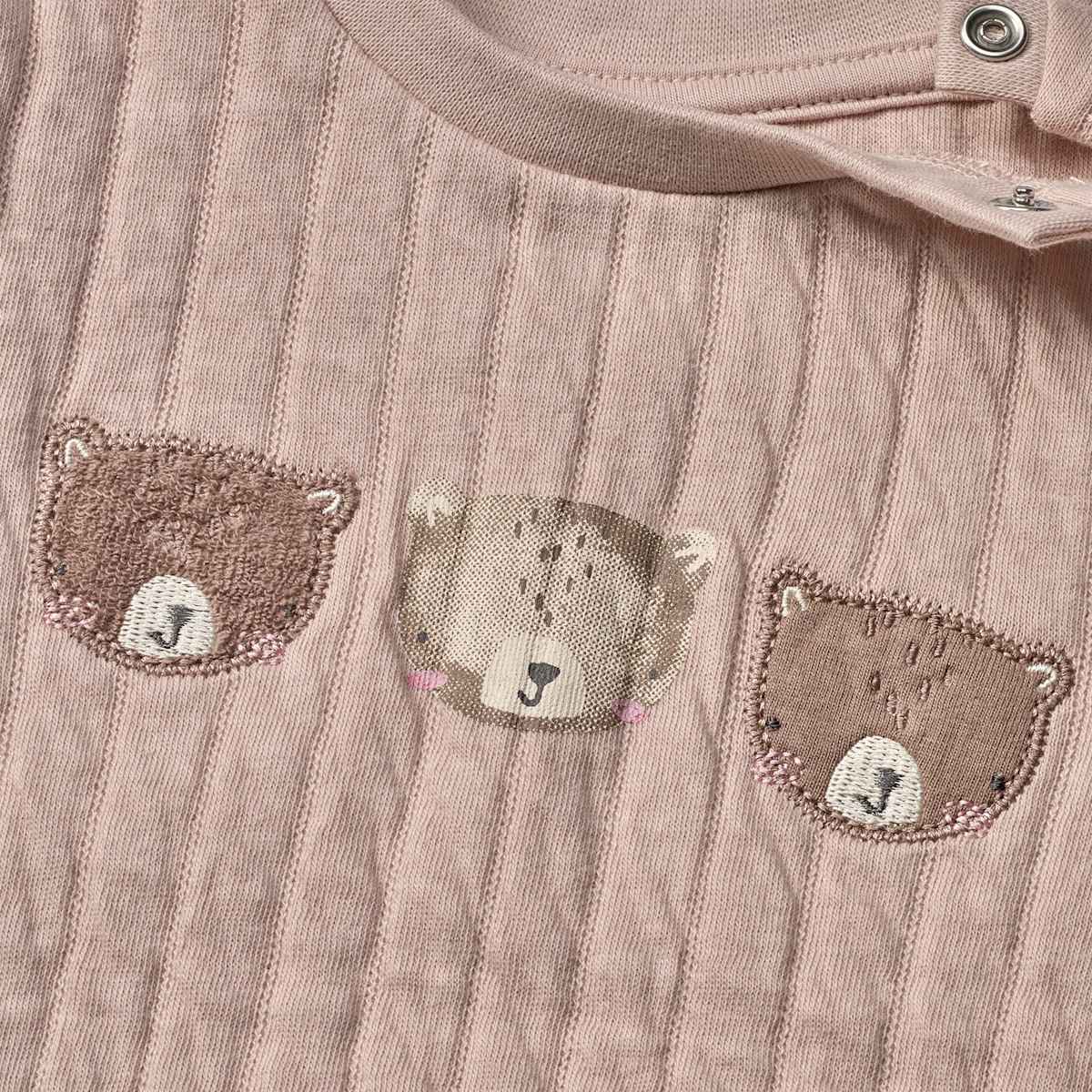 ALANA Sweatshirt mit Bären-Applikation, beige, Gr. 62, 1 St