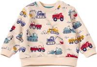 Sweatshirt mit Baustellen-Muster, beige, Gr. 86, 1 St ALANA