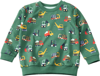 ALANA Sweatshirt mit Baustellen-Muster, grün, Gr. 98, 1 St