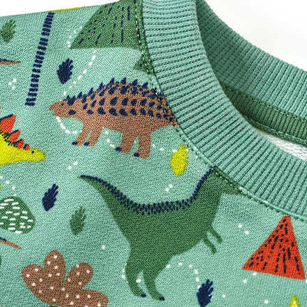 Sweatshirt mit Dino-Muster, grün, Gr. 104, 1 St ALANA