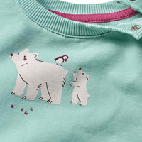 ALANA Sweatshirt mit Eisbär-Motiv, blau, Gr. 68, 1 St