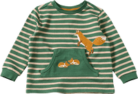 Sweatshirt mit Fuchs-Familien-Motiv, grün, Gr. 98, 1 St ALANA