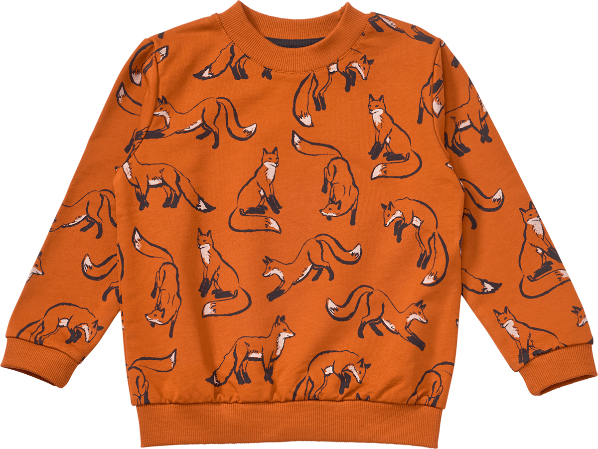 ALANA Sweatshirt mit Fuchs-Muster, braun, Gr. 128, 1 St