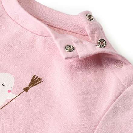 Sweatshirt mit Gespenster-Motiv, rosa, Gr. 62, 1 St