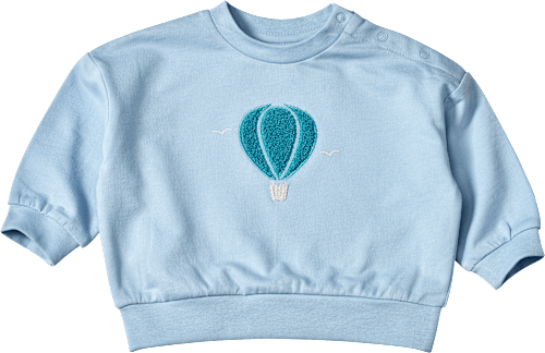 Sweatshirt mit Heißluftballon-Applikation, blau, Gr. 62, 1 St ALANA