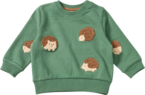 ALANA Sweatshirt mit Igel-Muster, grün, Gr. 86, 1 St