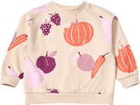 Sweatshirt mit Kürbis-Muster, beige, Gr. 122, 1 St