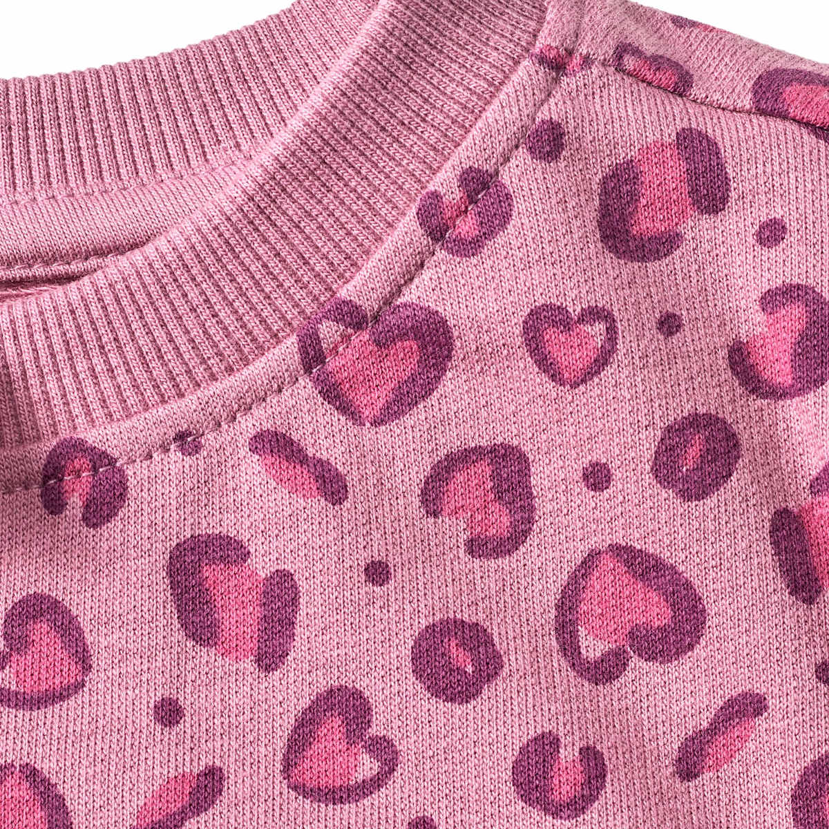 ALANA Sweatshirt mit Leo-Muster, lila, Gr. 122, 1 St
