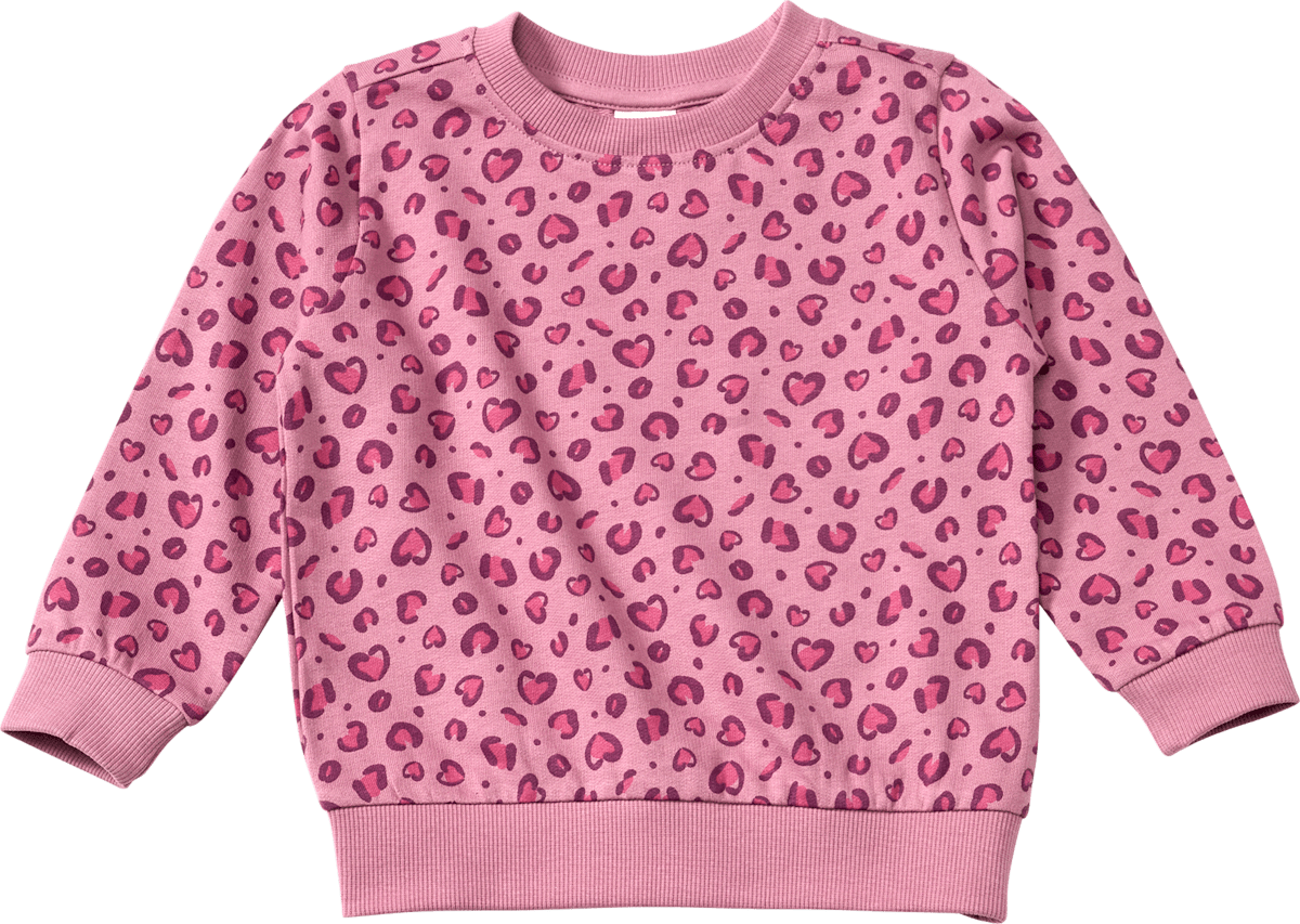 ALANA Sweatshirt mit Leo-Muster, lila, Gr. 122, 1 St