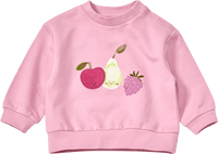 ALANA Sweatshirt mit Obst-Applikation, rosa, Gr. 62, 1 St
