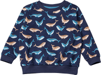 Sweatshirt mit Wal-Muster, blau, Gr. 104, 1 St ALANA