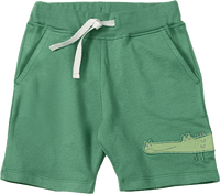 Sweatshorts mit Krokodil-Applikation, grün, Gr. 98, 1 St