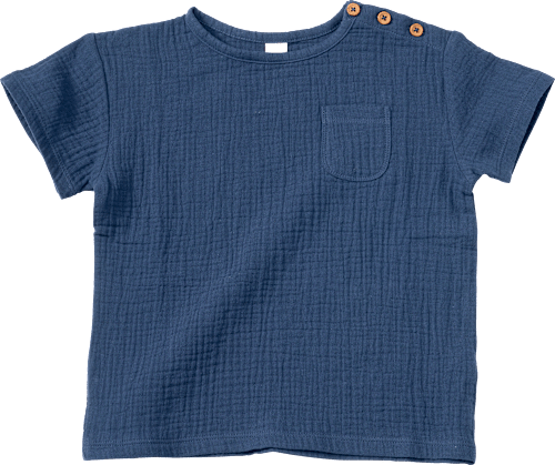 T-Shirt aus Musselin, blau, Gr. 110, 1 St