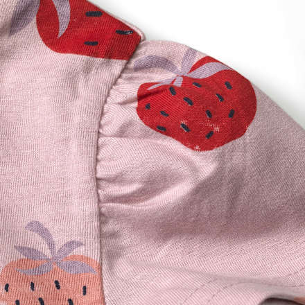 T-Shirt mit Erdbeer-Muster, rosa, Gr. 116, 1 St ALANA
