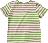 T-Shirt mit Erdmännchen-Motiv & Ringel-Muster, grün, Gr. 104, 1 St