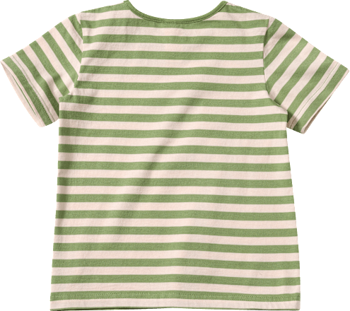 T-Shirt mit Erdmännchen-Motiv & Ringel-Muster, grün, Gr. 92, 1 St