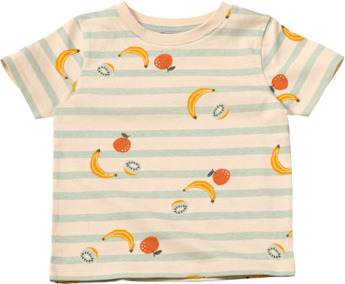 T-Shirt mit Obst-Muster, grün, Gr. 116, 1 St