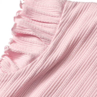 ALANA T-Shirt mit Ripp-Struktur & Rüschen, rosa, Gr. 140, 1 St
