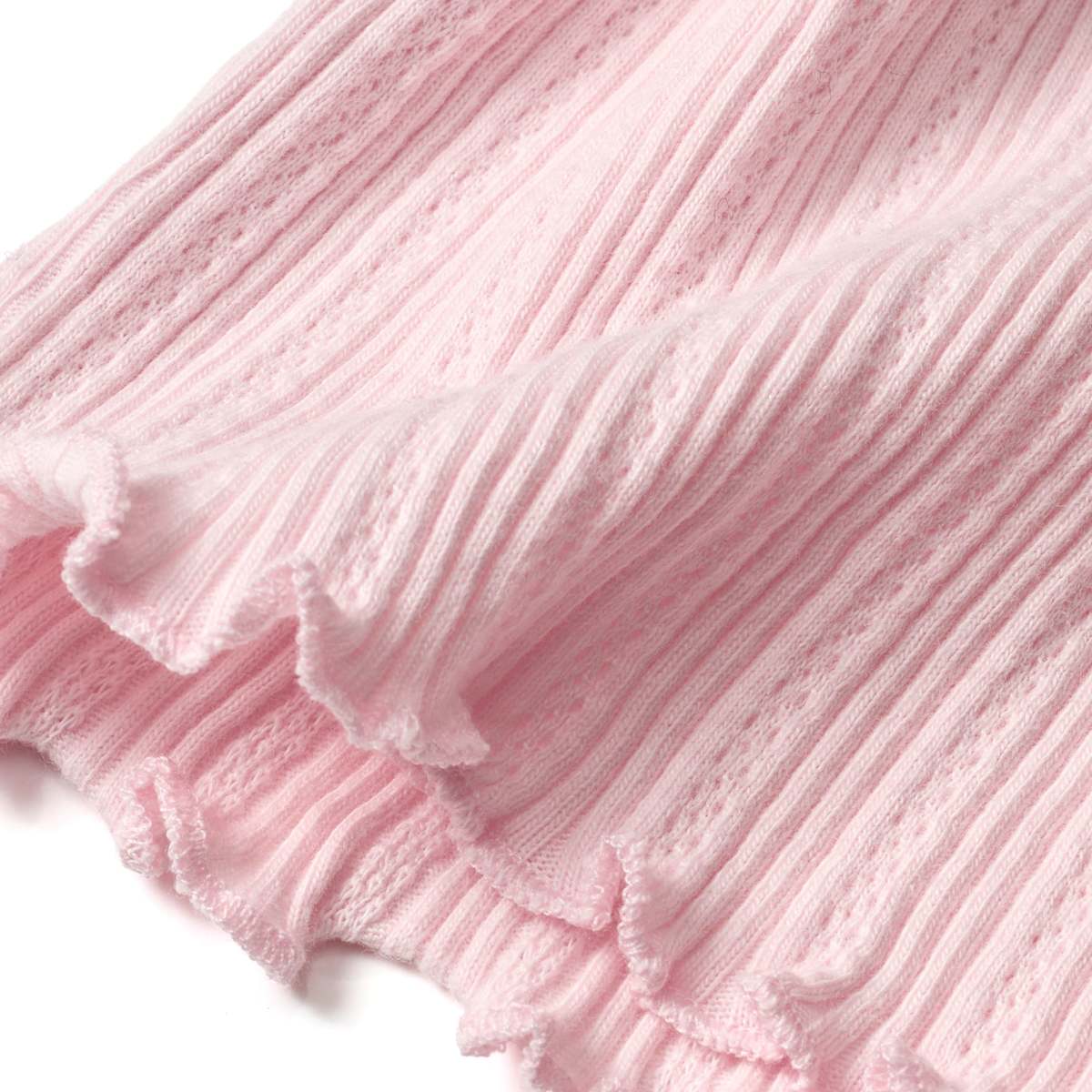 ALANA T-Shirt mit Ripp-Struktur & Rüschen, rosa, Gr. 92, 1 St