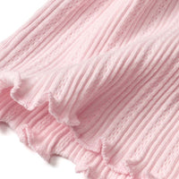 ALANA T-Shirt mit Ripp-Struktur & Rüschen, rosa, Gr. 92, 1 St