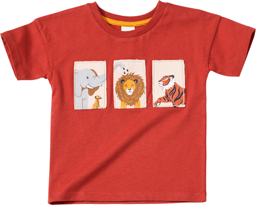 T-Shirt mit Tier-Motiv, rotbraun, Gr. 116, 1 St