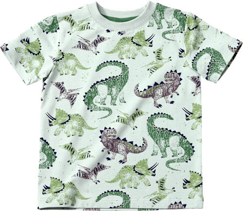 T-Shirt Pro Climate mit Dino-Muster, grün, Gr. 98, 1 St