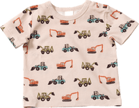 T-Shirt Pro Climate mit Traktor-Muster, beige, Gr. 86, 1 St ALANA