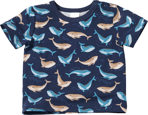 T-Shirt Pro Climate mit Wal-Muster, blau, Gr. 74, 1 St ALANA