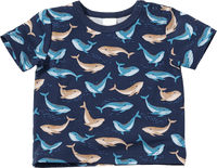 T-Shirt Pro Climate mit Wal-Muster, blau, Gr. 74, 1 St ALANA