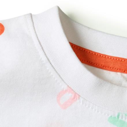 T-Shirt Schulanfang mit "1. Klasse" Patch & ABC-Muster, weiß, Gr. 122, 1 St ALANA
