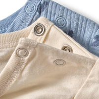 ALANA T-Shirts mit Herz-Muster & 3D-Herz-Print, beige + blau, Gr. 86, 2 St