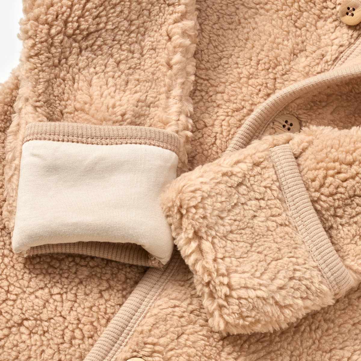 ALANA Teddy-Overall mit Vario-Abschlüssen, beige, Gr. 86/92