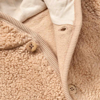 ALANA Teddy-Overall mit Vario-Abschlüssen, beige, Gr. 86/92