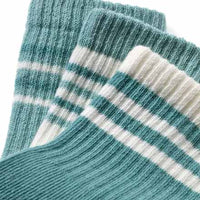 Tennissocken, grün + weiß, Gr. 31/33, 3 St