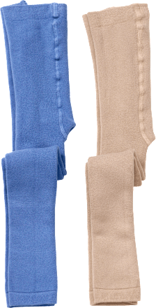 ALANA Thermoleggings, blau + beige, Gr. 98/104, 2 St