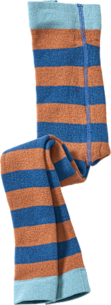 Thermoleggings mit Blockringel-Muster, braun & blau, Gr. 110/116, 1 St