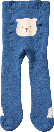 Thermostrumpfhose mit Bären-Motiv, blau, Gr. 86/92, 1 St