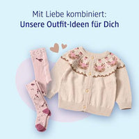 Thermostrumpfhose mit Vogel-Muster, rosa, Gr. 122/128, 1 St