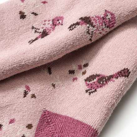 Thermostrumpfhose mit Vogel-Muster, rosa, Gr. 122/128, 1 St