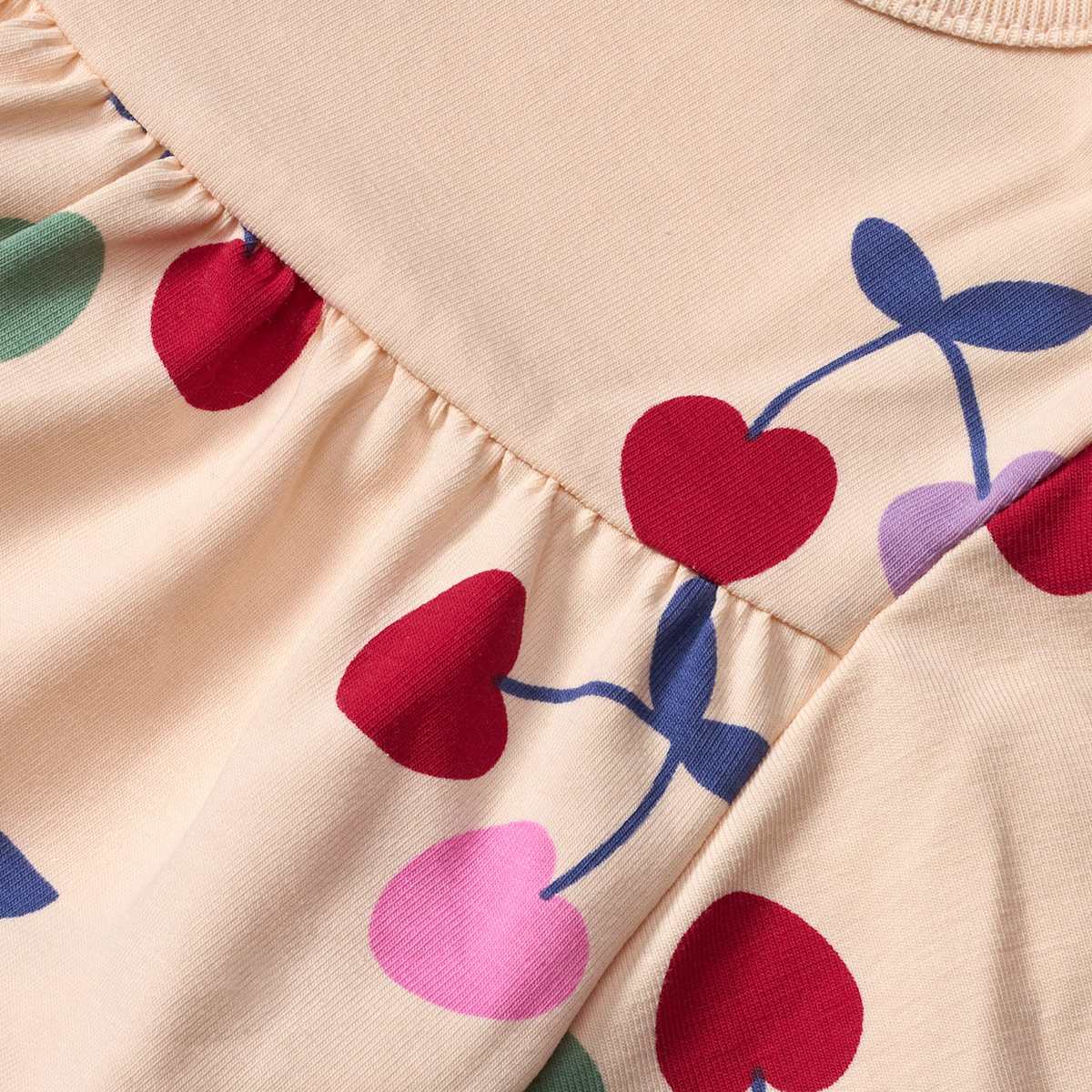 Tunika Pro Climate mit Kirsch-Muster, beige, Gr. 116, 1 St
