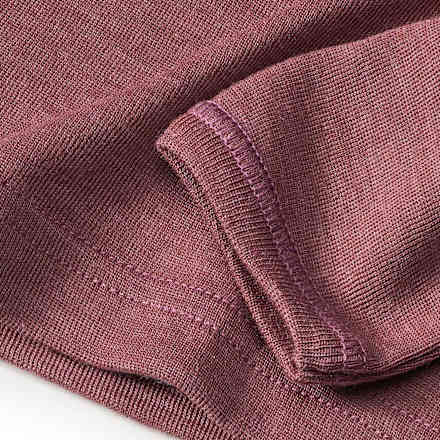 Onderhemd van wol en zijde, paars, maat 110/116, 1 stuk