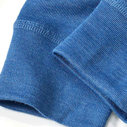 Unterhose aus Wolle-Seide, blau, Gr. 134/140, 1 St