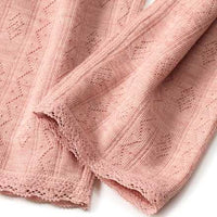 Unterhose aus Wolle-Seide mit Ajour-Struktur, rosa, Gr. 110/116, 1 St