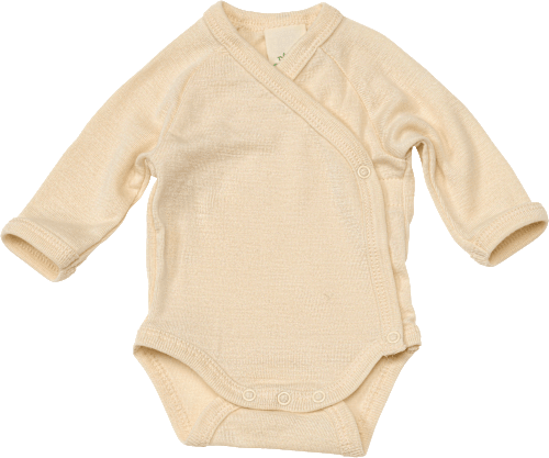 Wickelbody aus Bio-Wolle und Seide, natur, Gr. 42/44, 1 St
